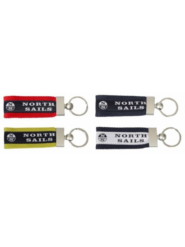 Portachiavi NORTH SAILS con anello in metallo articolo 623216 KEYRING - cm. 9 x 