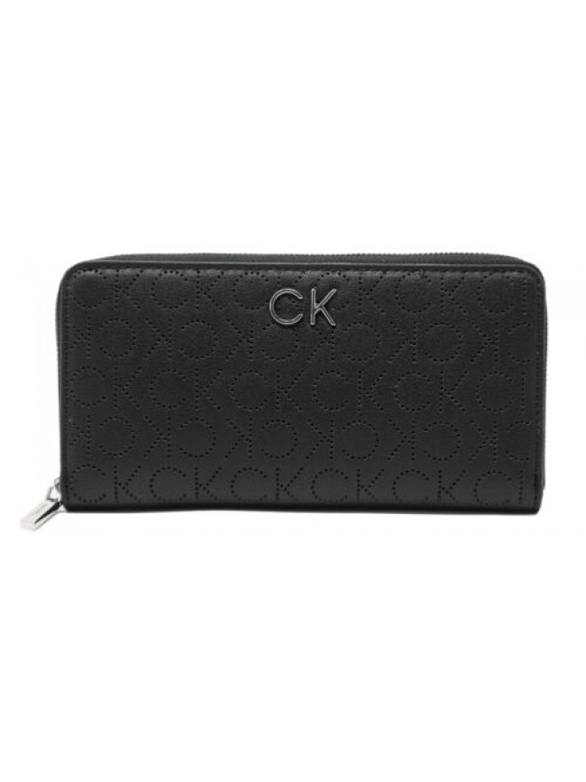 Portafoglio donna CK CALVIN KLEIN articolo K60K609485 RE LOCK SLIM Z/A WALLET LG