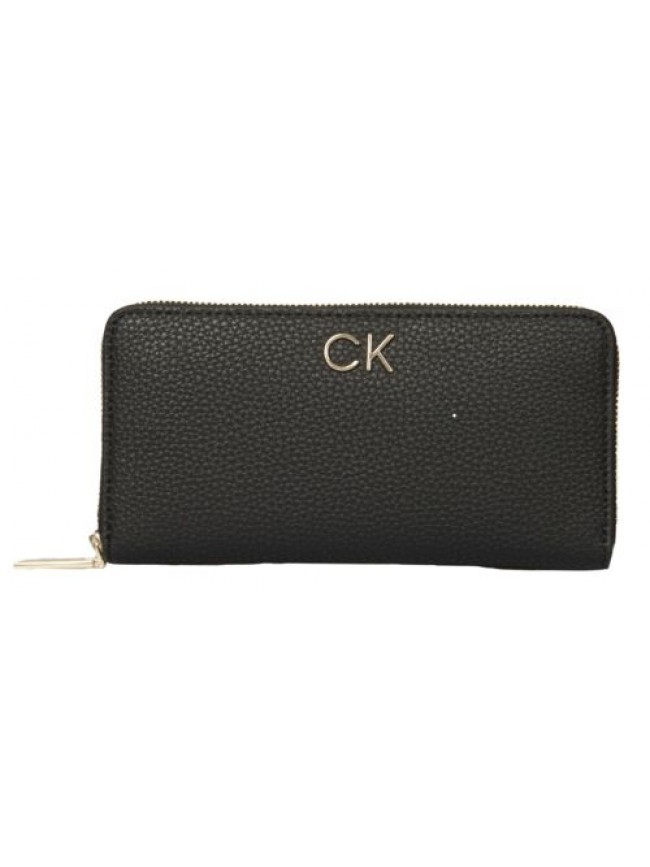 Portafoglio donna CK CALVIN KLEIN articolo K60K610242 RE LOCK Z/A WALLET LG PBL 