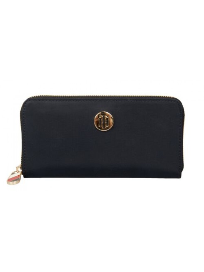 Portafoglio donna TOMMY HILFIGER in nylon con logo in rilievo articolo AW0AW1026
