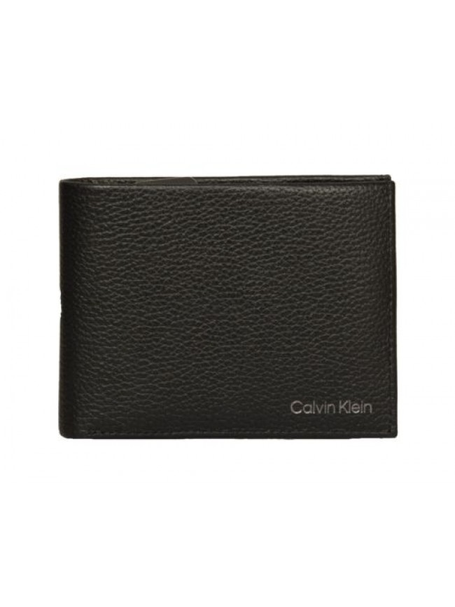 Portafoglio uomo CK CALVIN KLEIN 5cc + coin pelle articolo K50K507896 bifold cm 