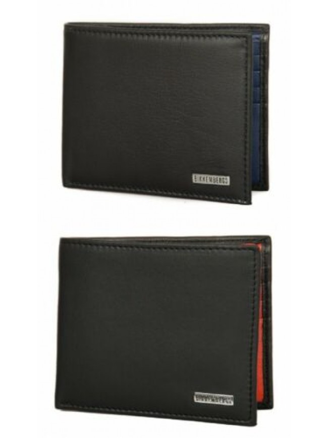 Portafoglio uomo pelle BIKKEMBERGS articolo 7BDD9105 DB-METAL PLATE 2.0 BILLFOLD