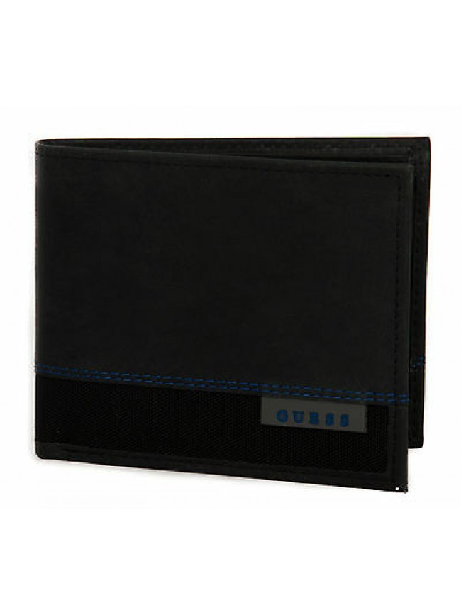 Portafoglio uomo wallet GUESS art. SM3008 LEA20 cm 12x9,5 colore BBL NERO BLACK