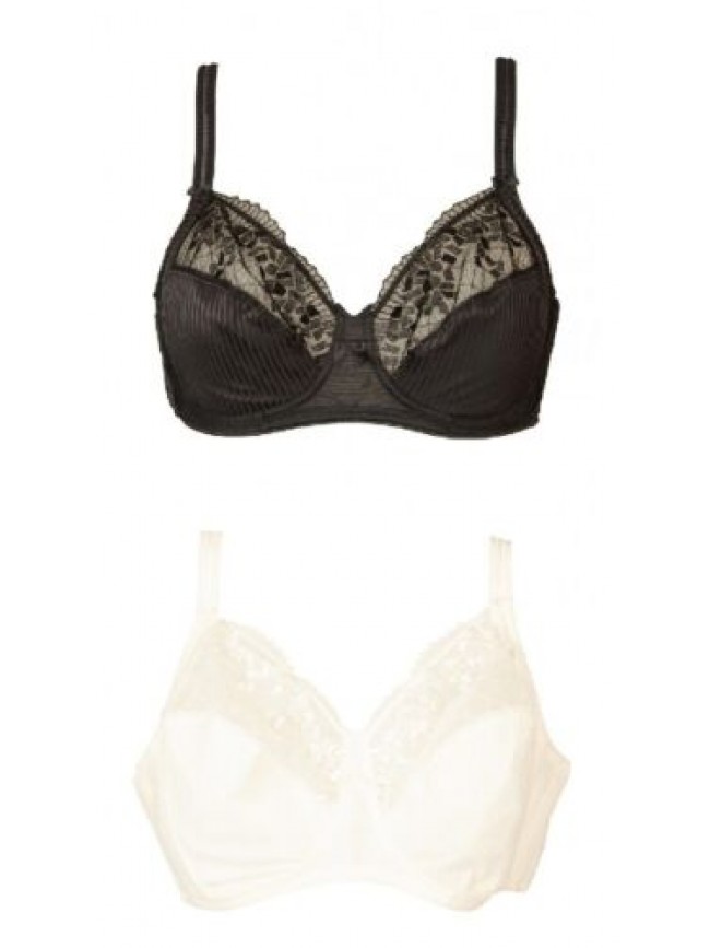 Reggiseno donna CHANTELLE  preformato senza ferretto con inserti in pizzo artico