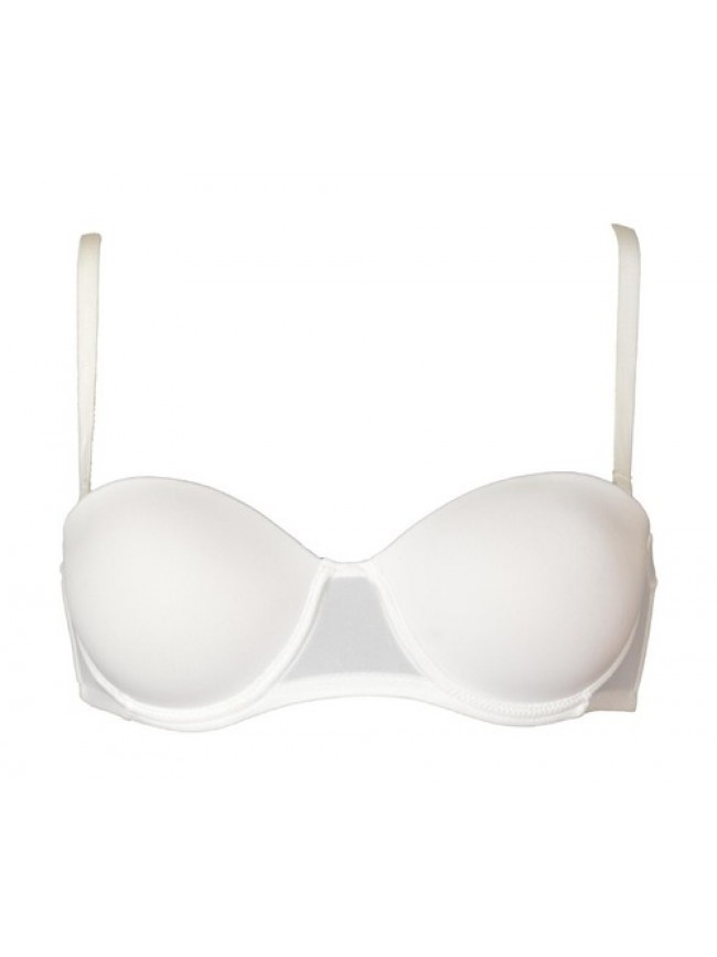 Reggiseno donna LORMAR a fascia con coppa graduata con ferretto e lacci removibi