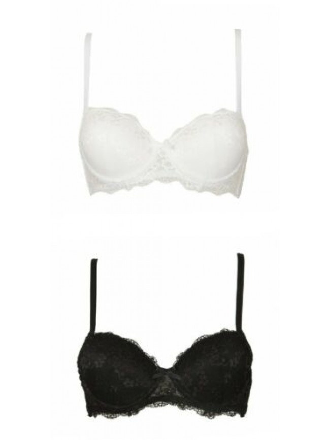 Reggiseno imbottito preformato pizzo donna con ferretto GMV GIAN MARCO VENTURI a