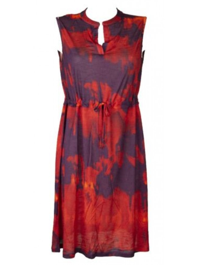SG Abito donna RAGNO spalla larga vestito in viscosa mare spiaggia beachwear art
