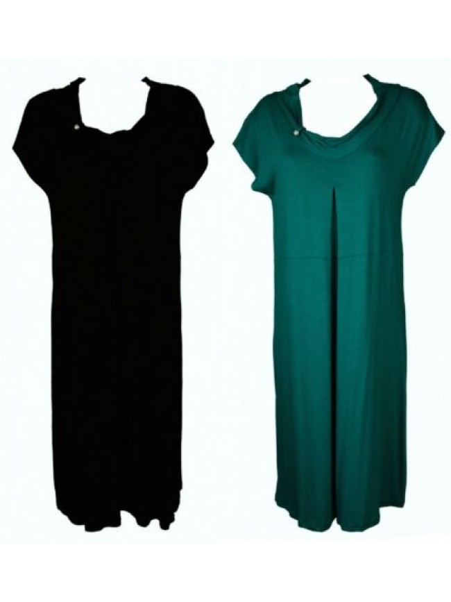 SG Abito donna manica corta kimono in viscosa vestito tempo libero mare spiaggia