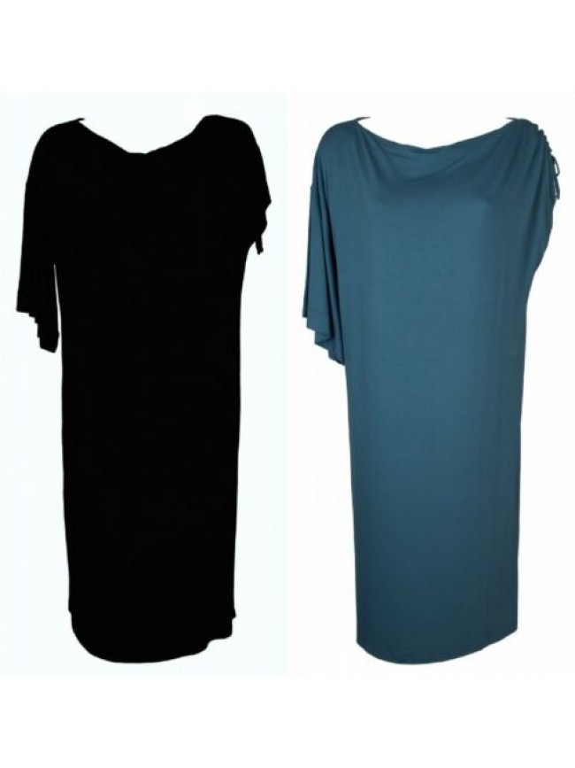 SG Abito donna manica moda in viscosa vestito tempo libero mare spiaggia beachwe