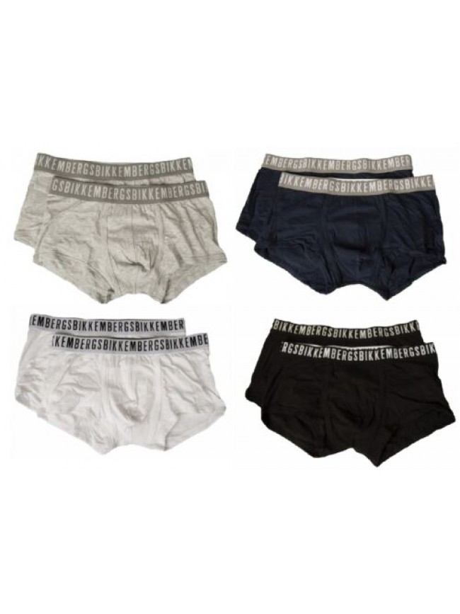 SG Boxer uomo BIKKEMBERGS confezione 2 boxer cotone elesticizzato elastico a vis
