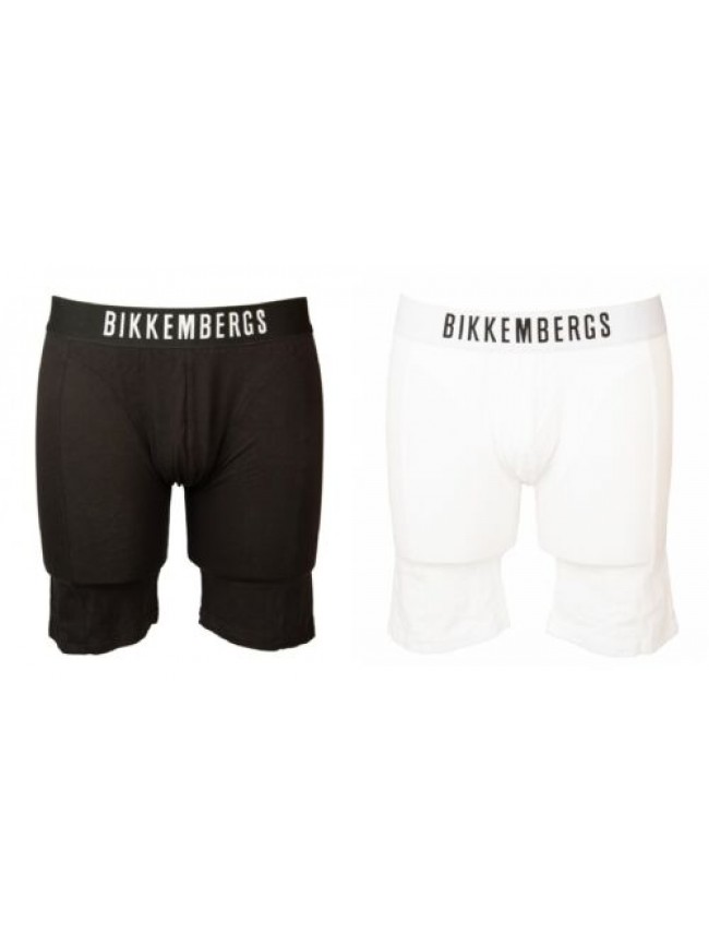 SG Boxer uomo BIKKEMBERGS lungo elastico a vista cotone elasticizzato underwear 