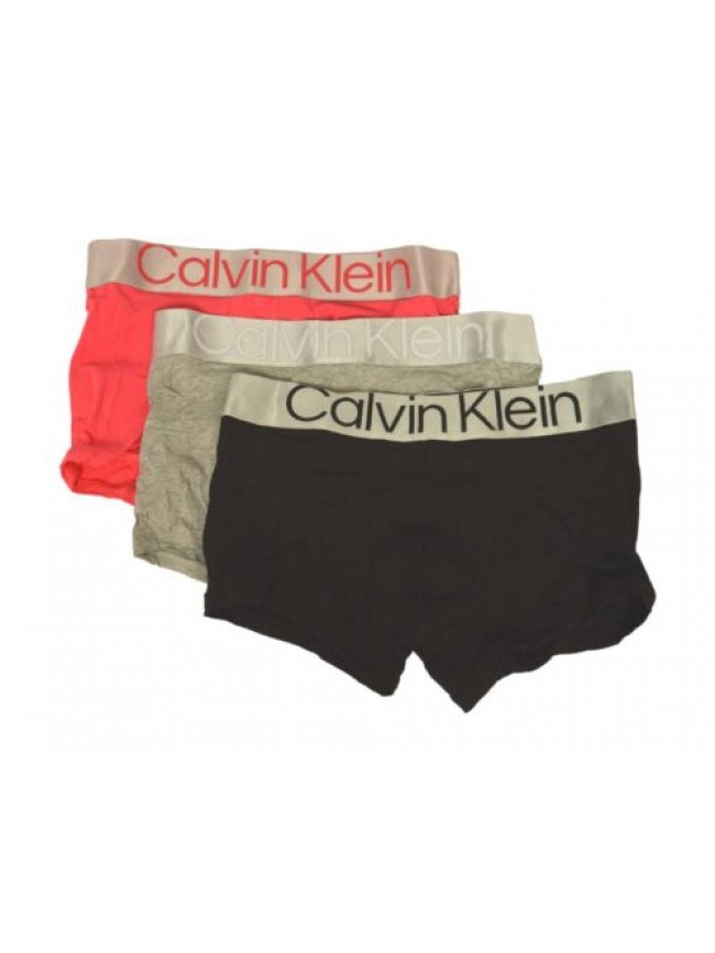 SG Boxer uomo CALVIN KLEIN confezione 3 capi elastico a vista logato cotone elas