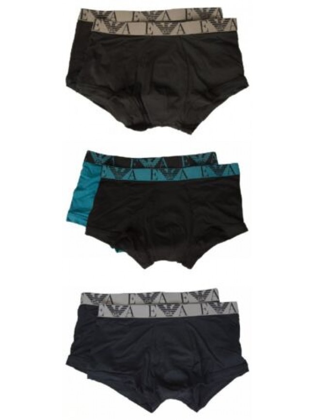 SG Boxer uomo EMPORIO ARMANI parigamba confezione 2 pezzi bipack elastico a vist