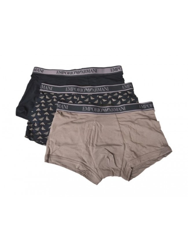SG Boxer uomo EMPORIO ARMANI parigamba confezione 3 capi elastico a vista cotone