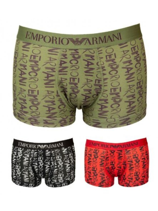 SG Boxer uomo EMPORIO ARMANI parigamba elastico a vista logato cotone elasticizz
