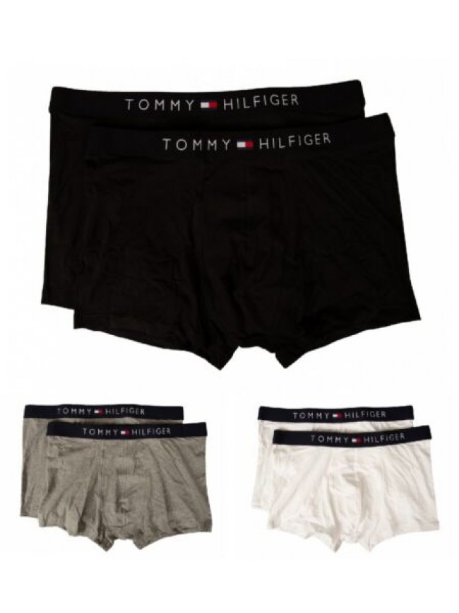 SG Boxer uomo TH TOMMY HILFIGER confezione 2 pezzi elastico a vista cotone elast