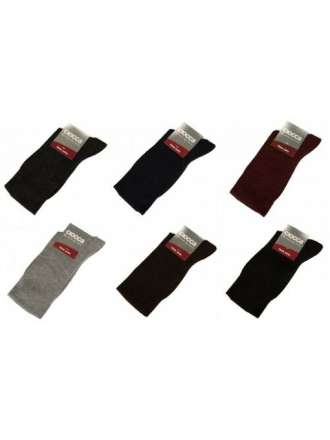 SG Calza calzino alto lungo uomo lana & seta CIOCCA articolo 844 Made in Italy