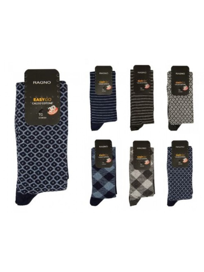 SG Calze uomo un paio calze lunghe calzino alto calzini in caldo cotone 3D biela