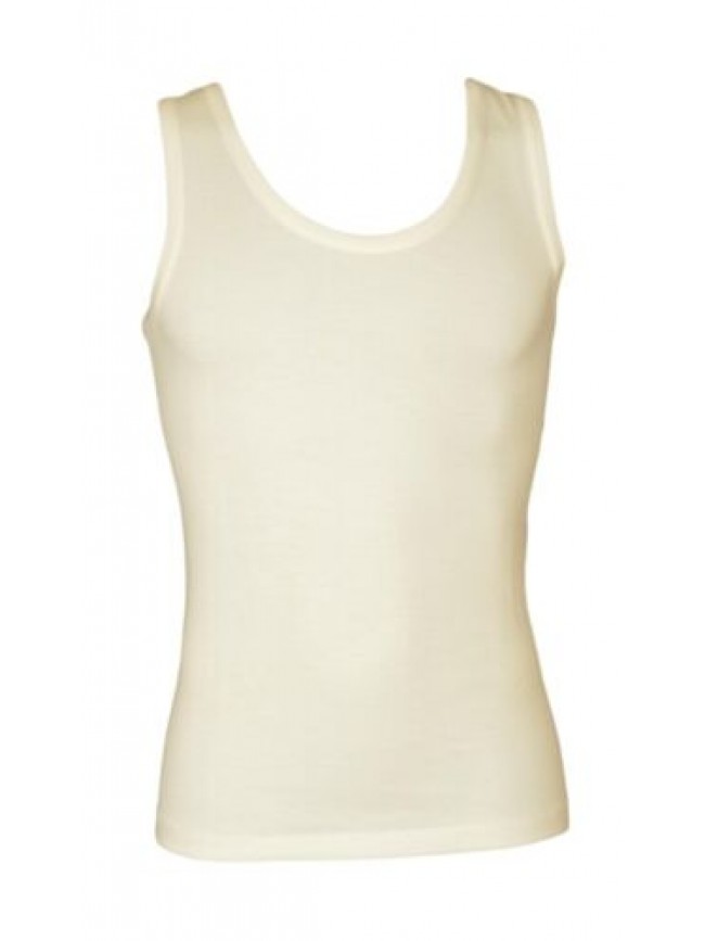 SG Camiciola uomo MANUFAT maglia intima spalla larga lana e cotone all interno a