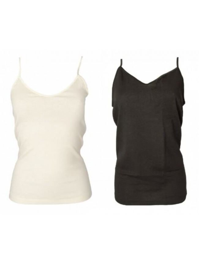 SG Canottiera top laccino donna camiciola cotone RAGNO articolo 02402E