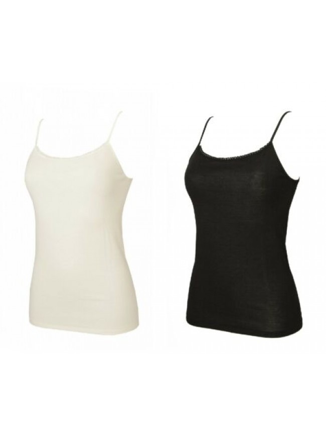 SG Canottiera top laccino donna camiciola cotone RAGNO articolo 07637E