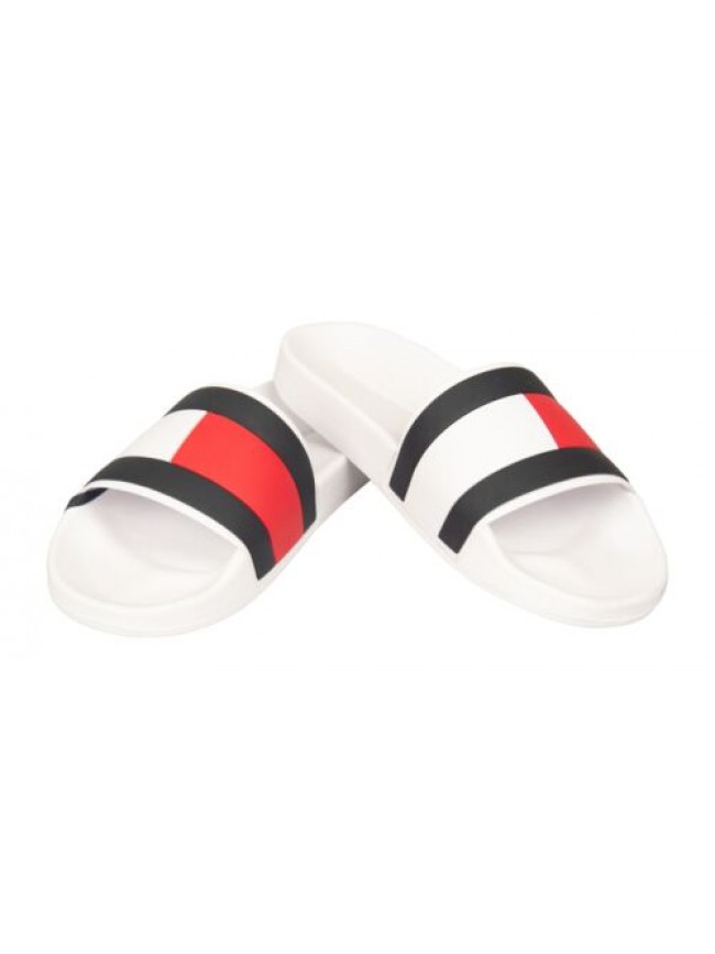 SG Ciabatta uomo TOMMY HILFIGER a fascia mare piscina beachwear slide articolo F