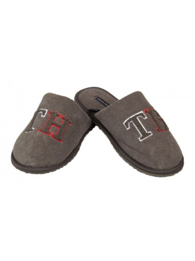 SG Ciabatta uomo TOMMY HILFIGER pantofola da casa  con logo ricamato articolo XM