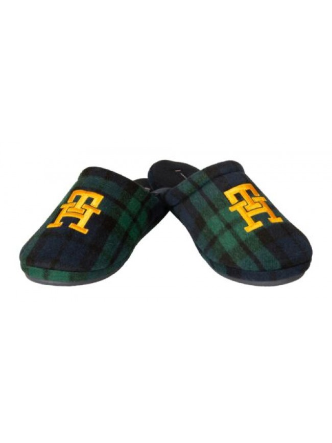 SG Ciabatte uomo TH TOMMY HILFIGER pantofole da casa con suola rigida antiscivol