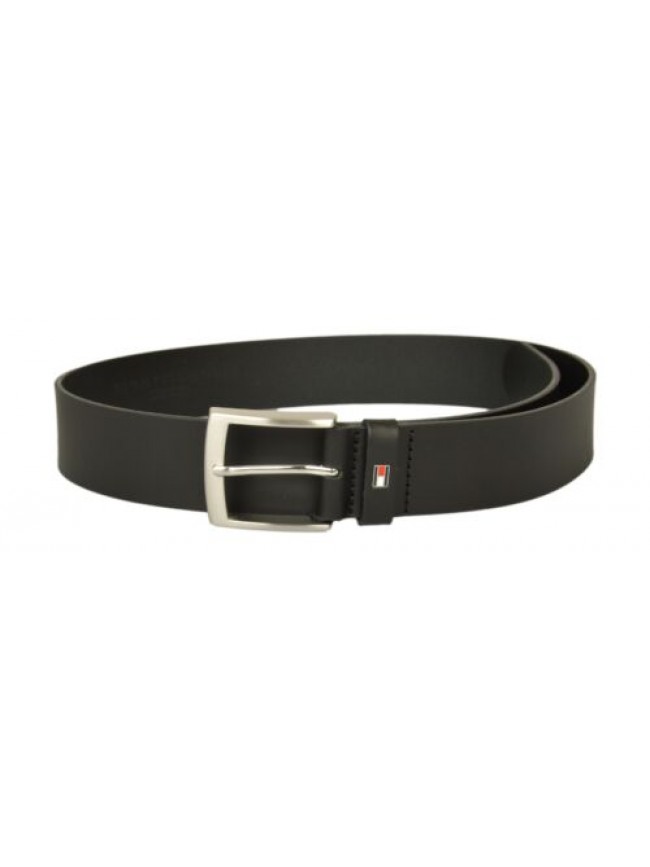 SG Cintura uomo TH TOMMY HILFIGER pelle con fibbia e logo alta cm 3,5 articolo C