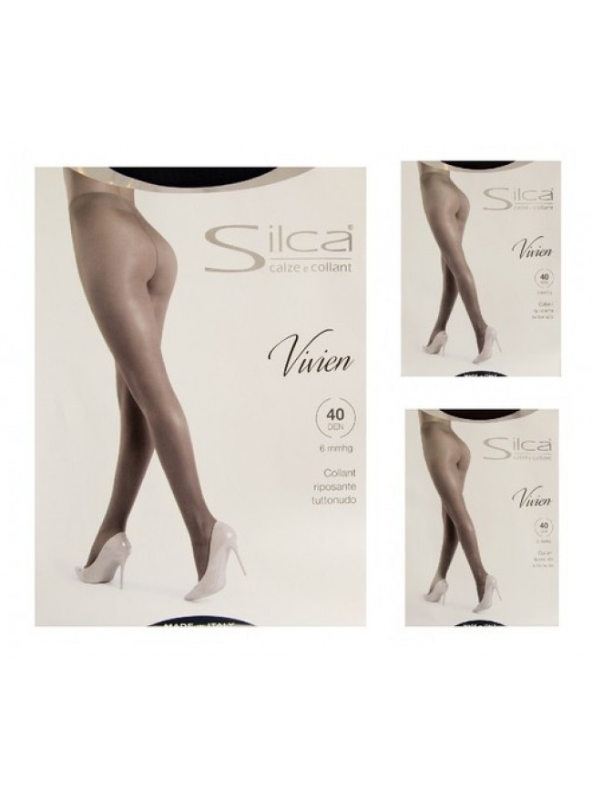 SG Collant SILCA calza 40 denari a compressione graduata massaggia e riposa le g