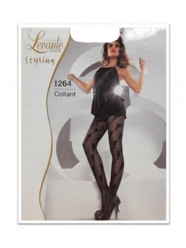 SG Collant donna LEVANTE lavorato 40 den bordo elastico soft confort punta nuda 