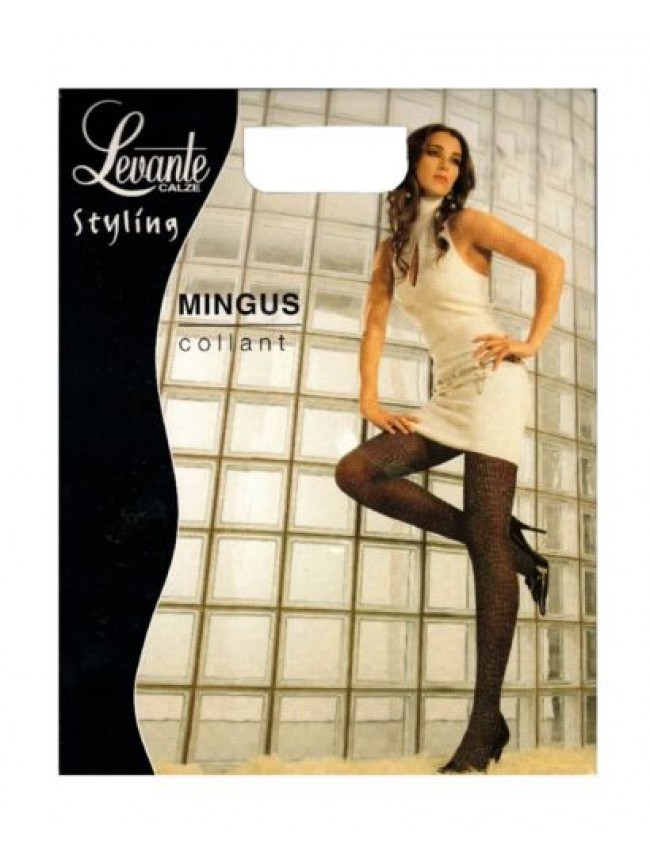 SG Collant donna LEVANTE lavorato 50 den lurex bordo elastico soft confort punta