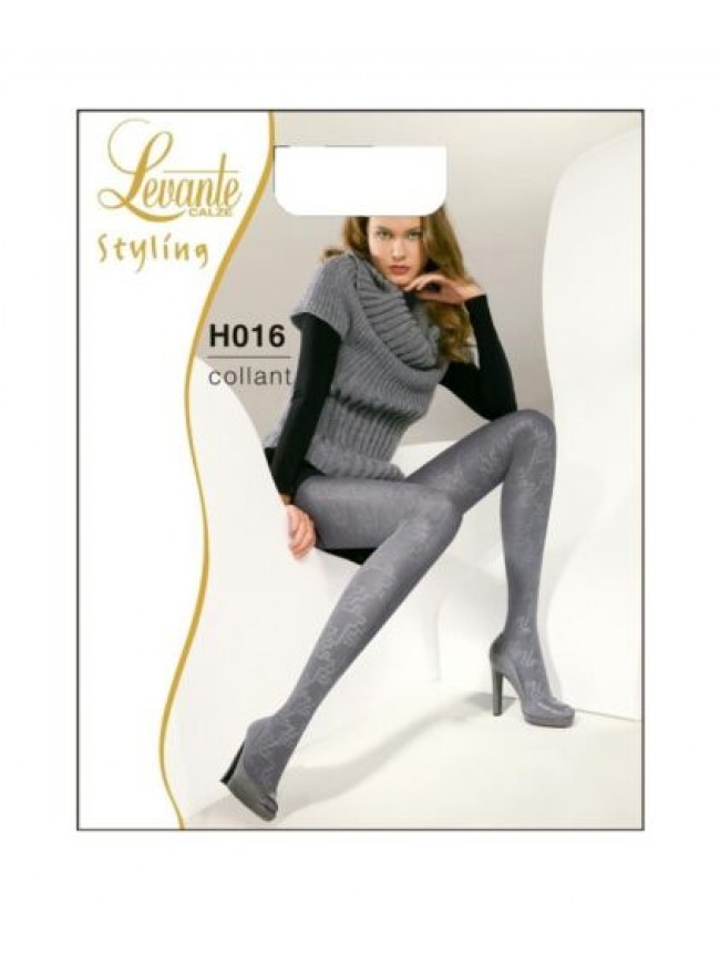 SG Collant donna LEVANTE lavorato 80 den bordo elastico soft confort punta nuda 