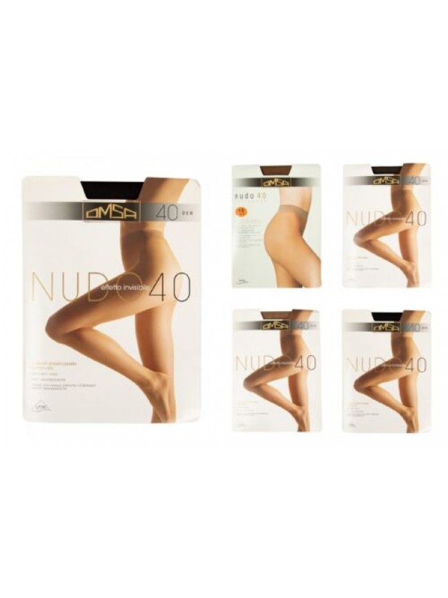 SG Collant donna OMSA  elasticizzato con corpino tutto nudo cuciture confort  ta