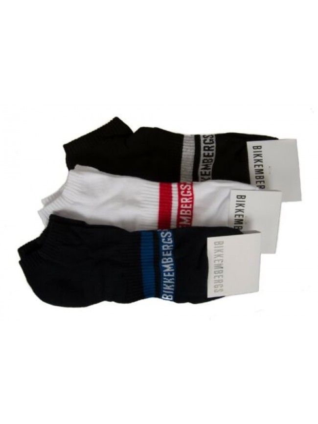 SG Confezione 3 paia calze sneakers uomo set calzini tripack BIKKEMBERGS BCC1110