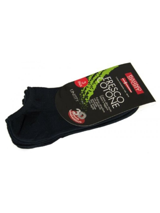 SG Confezione 3 paia di calze calzini unisex pariscarpa fresco cotone tripack RA