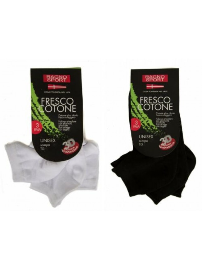 SG Confezione 3 paia di calze unisex calzino calzini girocaviglia fresco cotone 