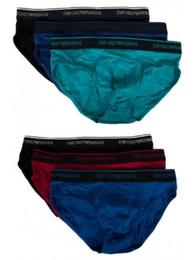 SG Confezione 3 slip mutanda uomo tripack EMPORIO ARMANI articolo 111734 8P717