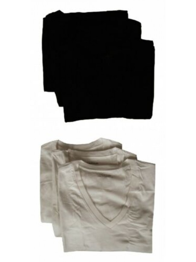 SG Confezione 3 t-shirt uomoCK CALVIN KLEIN scollo V manica corta in cotone trip