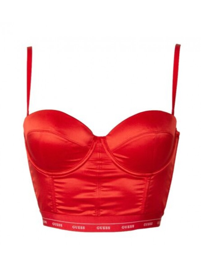 SG Corpetto donna GUESS imbottito con ferretto e lacci removibili elastico a vis