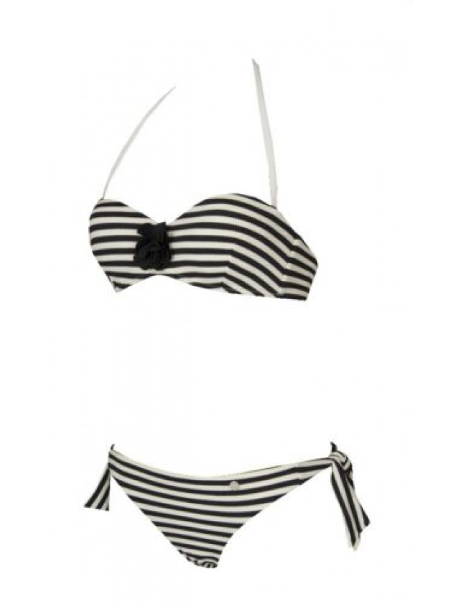 SG Costume bikini donna mare fascia imbottita lacci removibili e slip EMPORIO AR