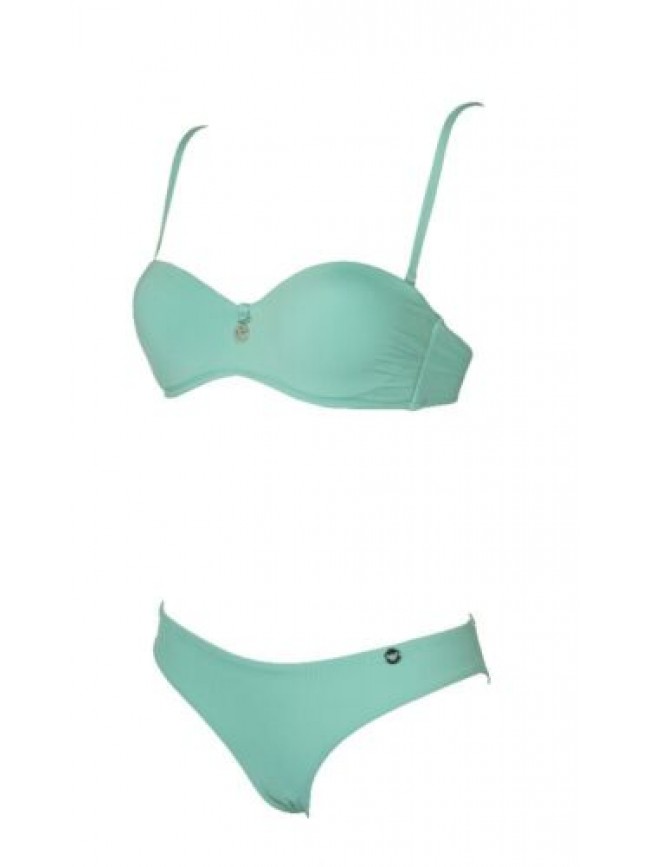 SG Costume bikini donna mare fascia imbottita lacci removibili e slip EMPORIO AR