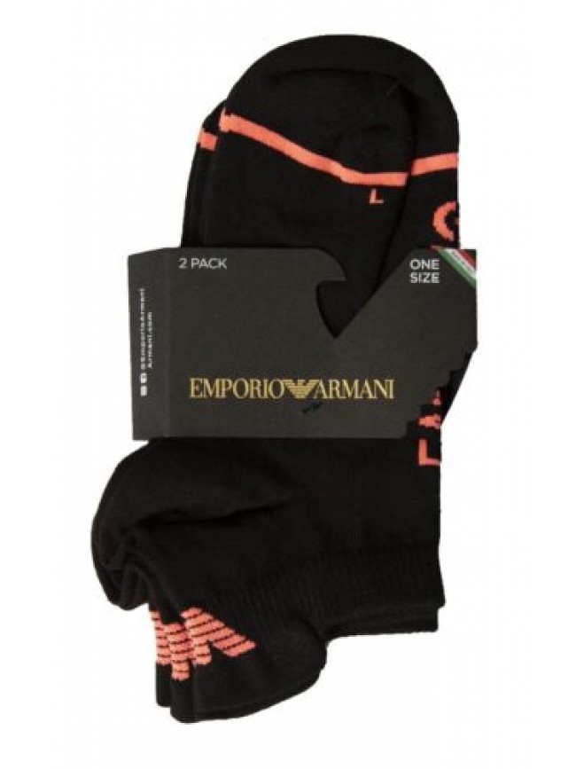 SG Fantasmino donna EMPORIO ARMANI 2 paia di calze basse con soletta in spugna b