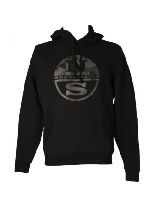 SG Felpa uomo NORTH SAILS con cappuccio e tasca grande davanti felpata invernale