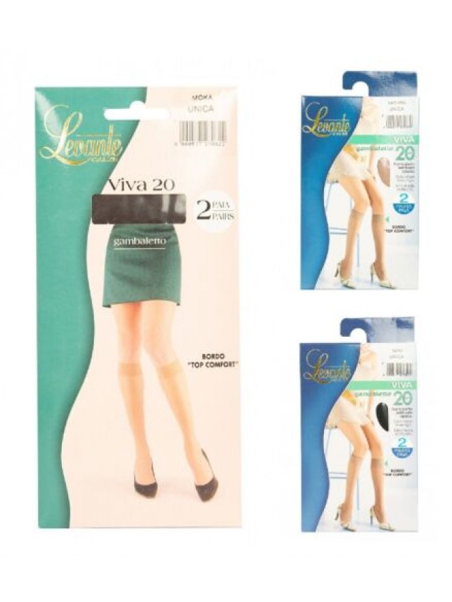 SG Gambaletto donna 2 paia 20 den 22 dtex setificato opaco comfort LEVANTE artic