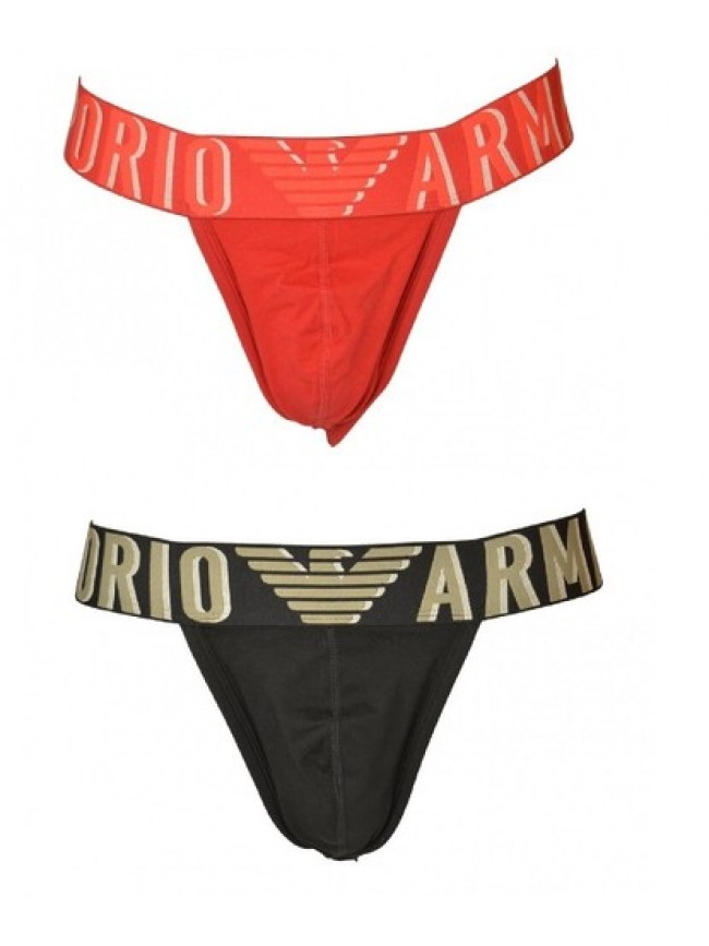 SG Jockstrap EMPORIO ARMANI sospensorio slip uomo elastico a vista cotone elasti