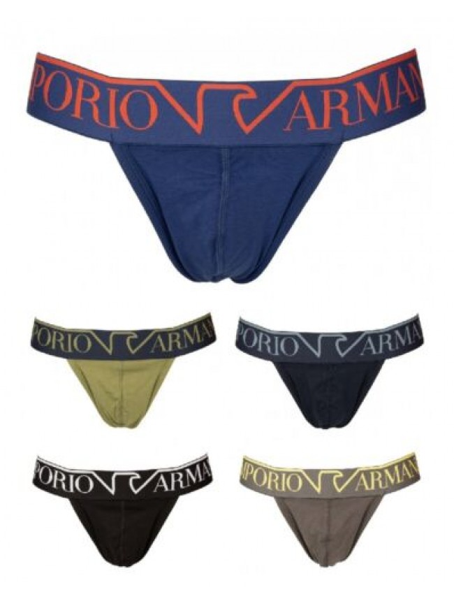 SG Jockstrap uomo EMPORIO ARMANI sospensorio slip elastico a vista cotone elasti