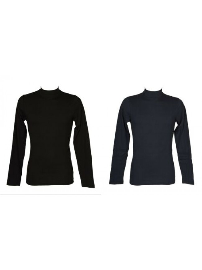 SG Lupetto mezzo collo uomo maglia manica lunga caldo e soffice cotone bio RAGNO