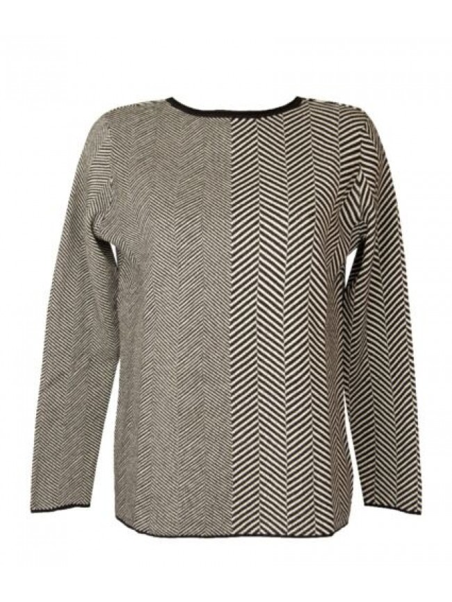 SG Maglia donna RAGNO collo a barchetta manica lunga finezza 12 winter cotton ar
