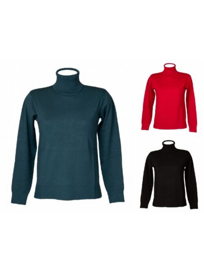 SG Maglia donna RAGNO collo roulè ciclista manica lunga regular fit fin.12 four 